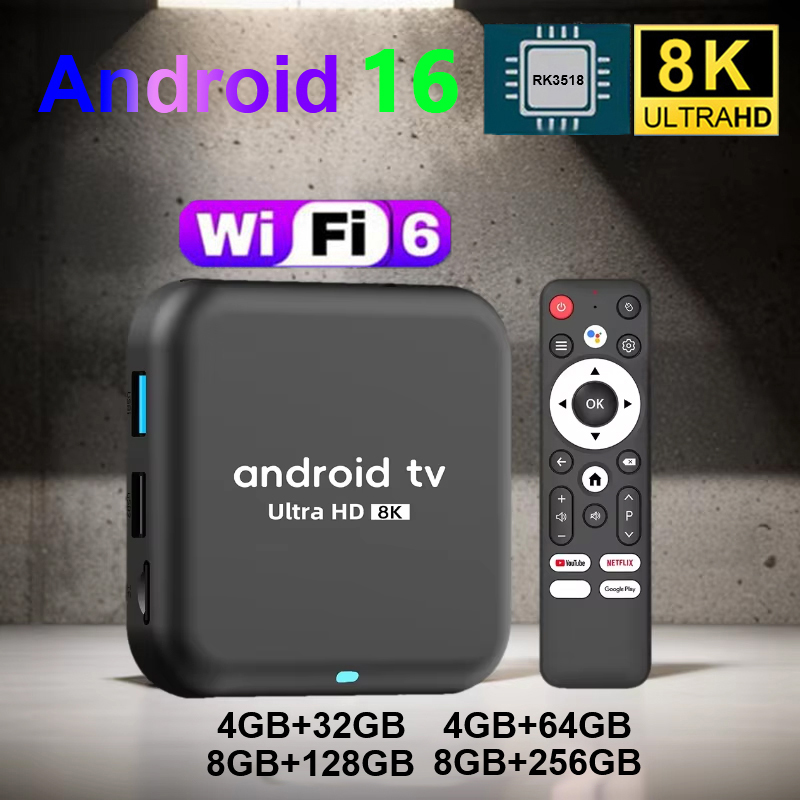 Home Cinema Google - Android 16 TV Box Q18 RK