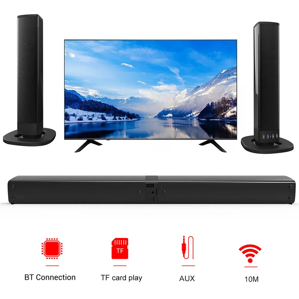 Home Cinema Speaker System - Wireless Bluetooth TV Sound Bar 2
