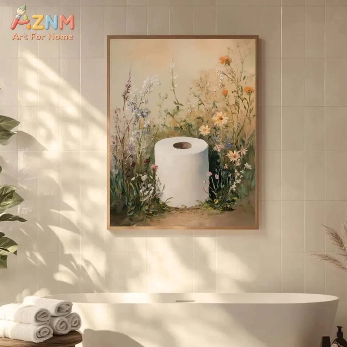 Home Cinema Wall Art - Modern,Retro Plant And Flower Scroll Wall