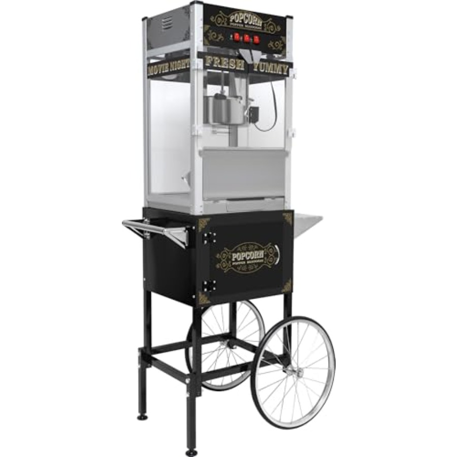 Popcorn Machine Home - Popcorn Machine with Cart Wheels for