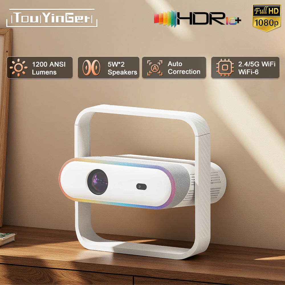Home Cinema Rack - Touyinger Z7 Projector 1080P HD 4K