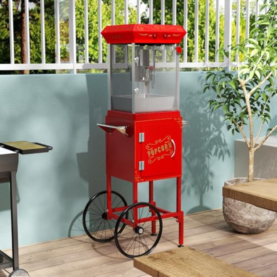 Popcorn Machine Home - Popcorn Machine with Cart on Wheels