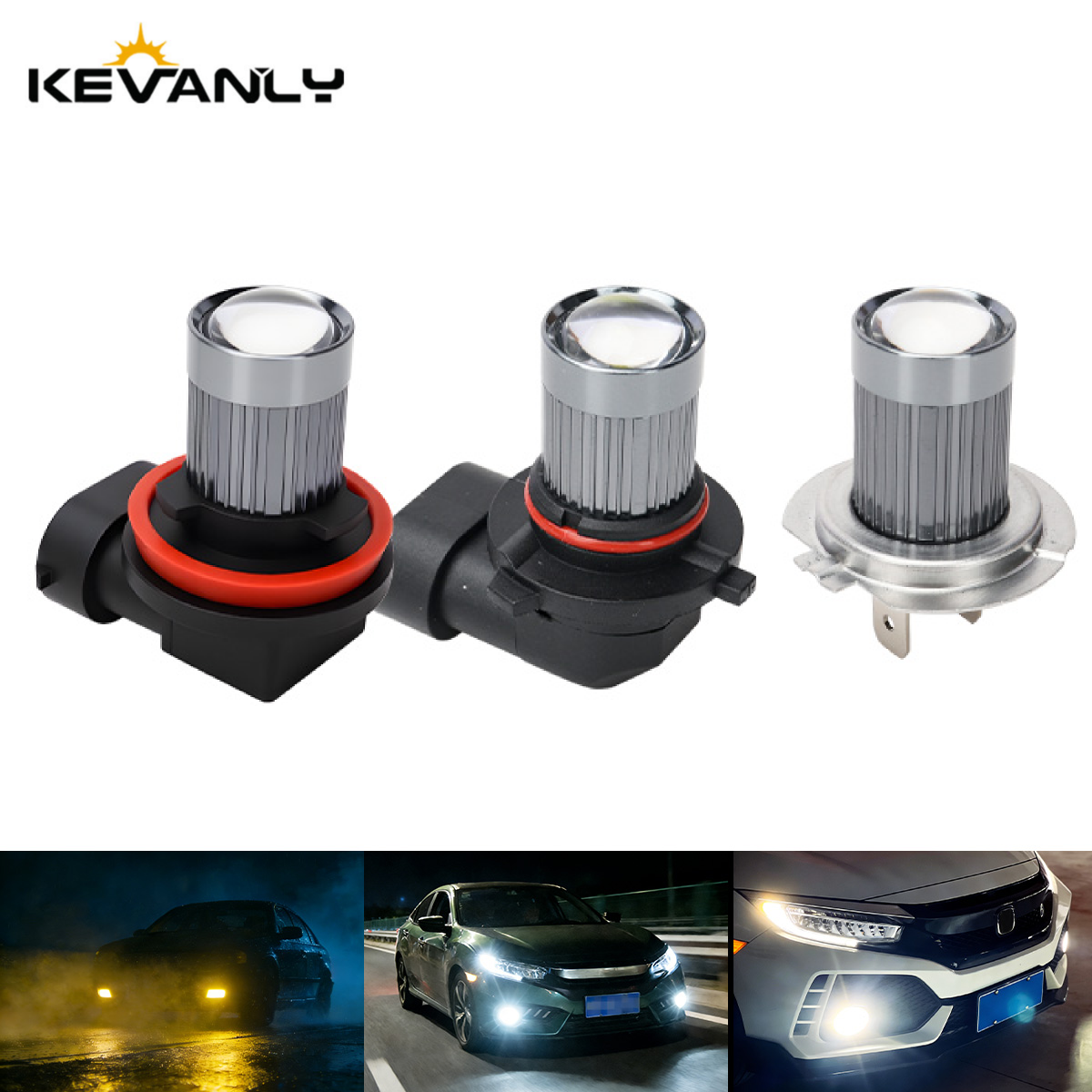 Home Cinema Projector - 2PCS H11 Car Fog Lamp H7