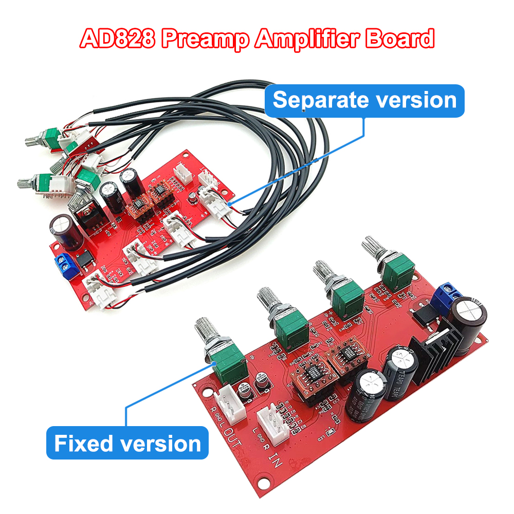 Home Cinema Hifi - AD828 NE5532 Preamp Amplifier Board HIFI
