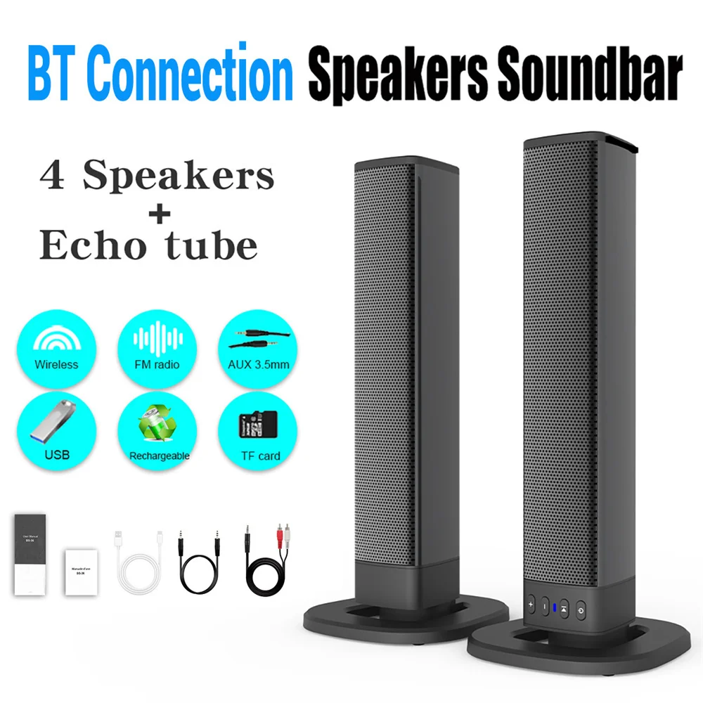 Wireless Bluetooth TV Sound Ba – обзор и цена Home Cinema Speaker System