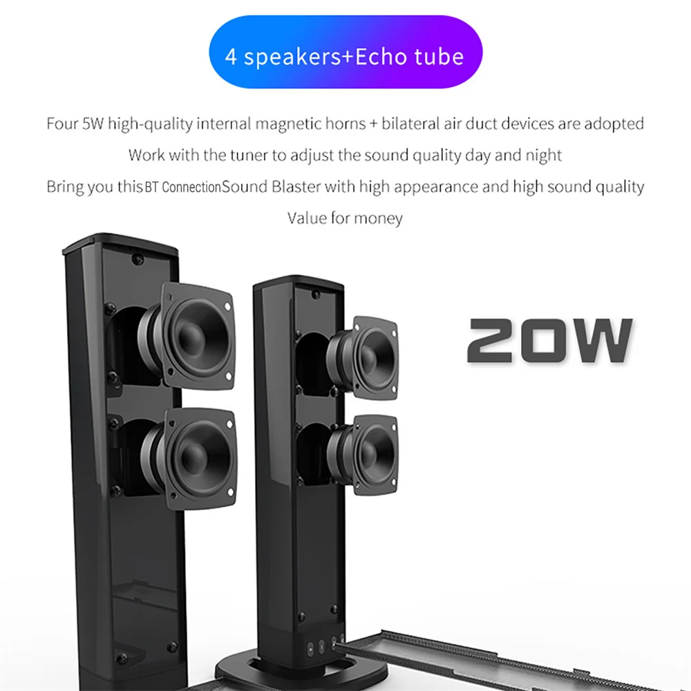 Wireless Bluetooth TV Sound Ba – обзор и цена Home Cinema Speaker System