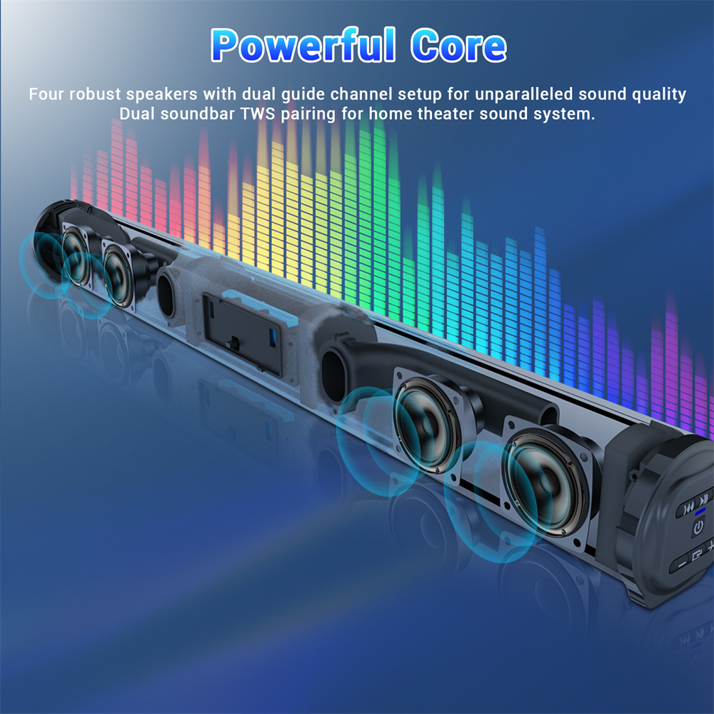 Sound Bar TV Sound System Blue – обзор и цена Home Cinema Speaker System