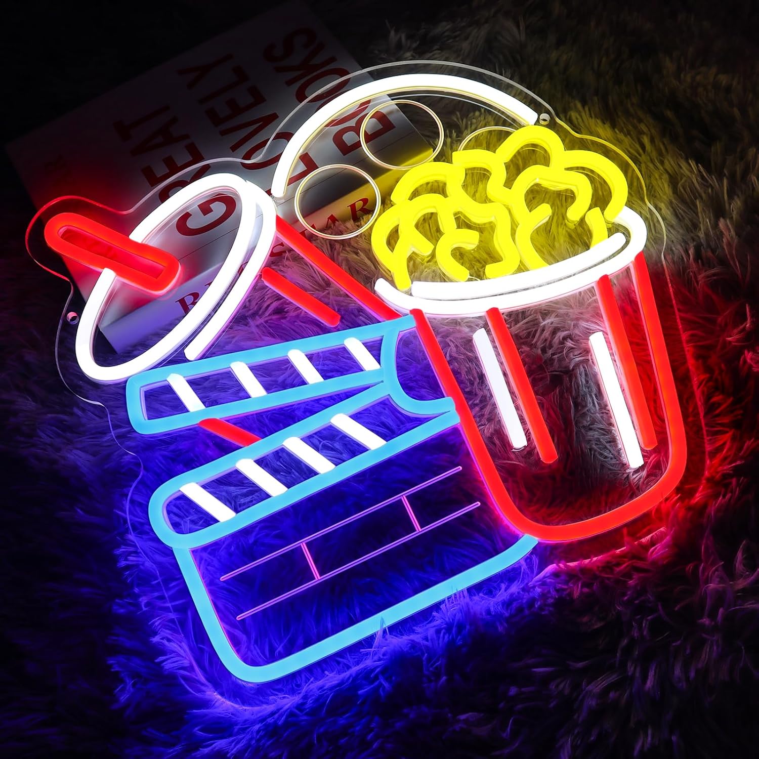 Cinema Neon Sign Art Wall Ligh – обзор и цена Home Cinema Wall Lights