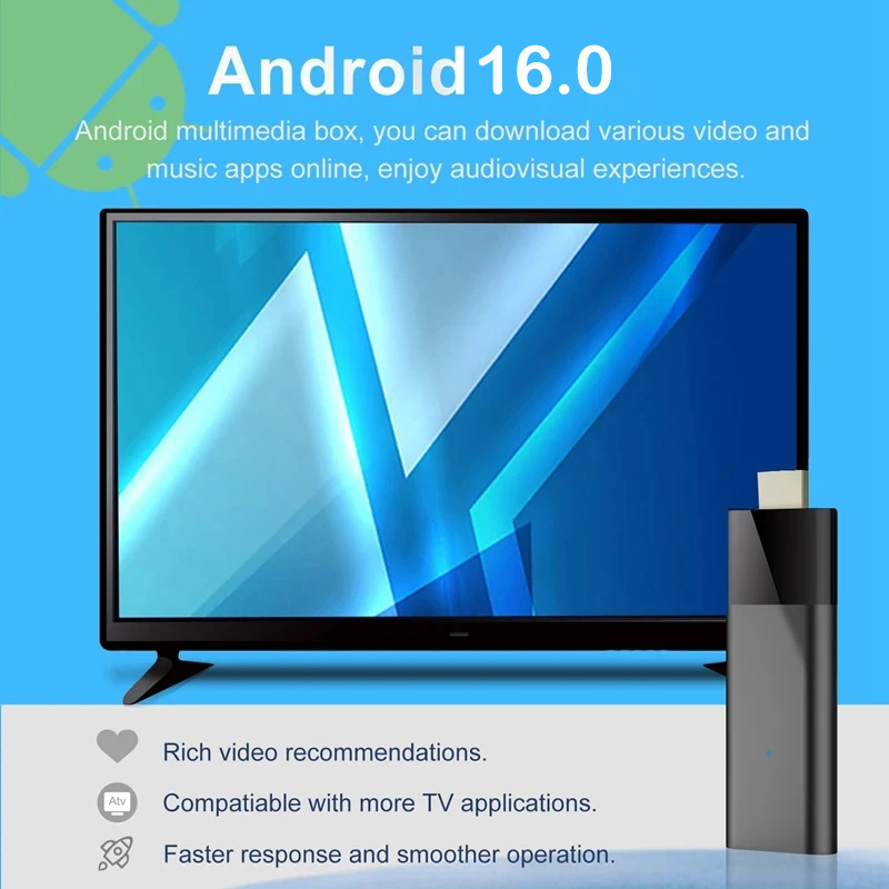 TV Stick Android16 Q12 TV Box  – обзор и цена Home Cinema Google