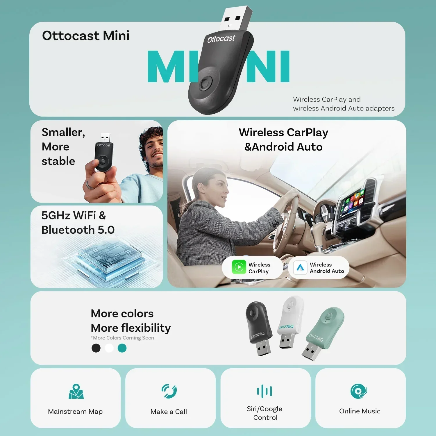 OTTOCAST MINI 2 in 1 Wired to  – обзор и цена Smart Tv Stick