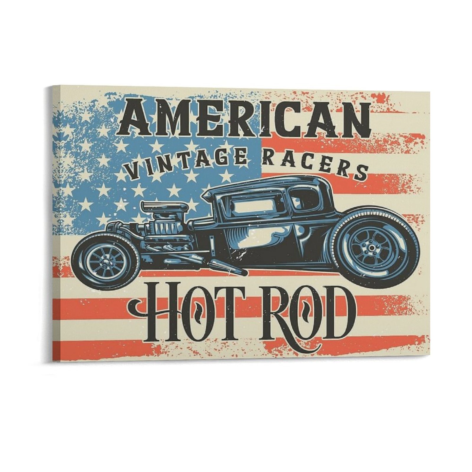 American Hot Rod Canvas Painti – обзор и цена Home Cinema Wall Design
