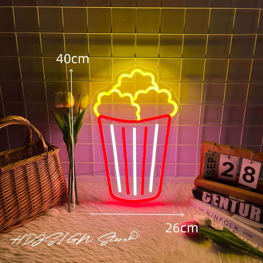 Neon Sign Popcorn Led Lighting – обзор и цена Home Cinema Wall Lights