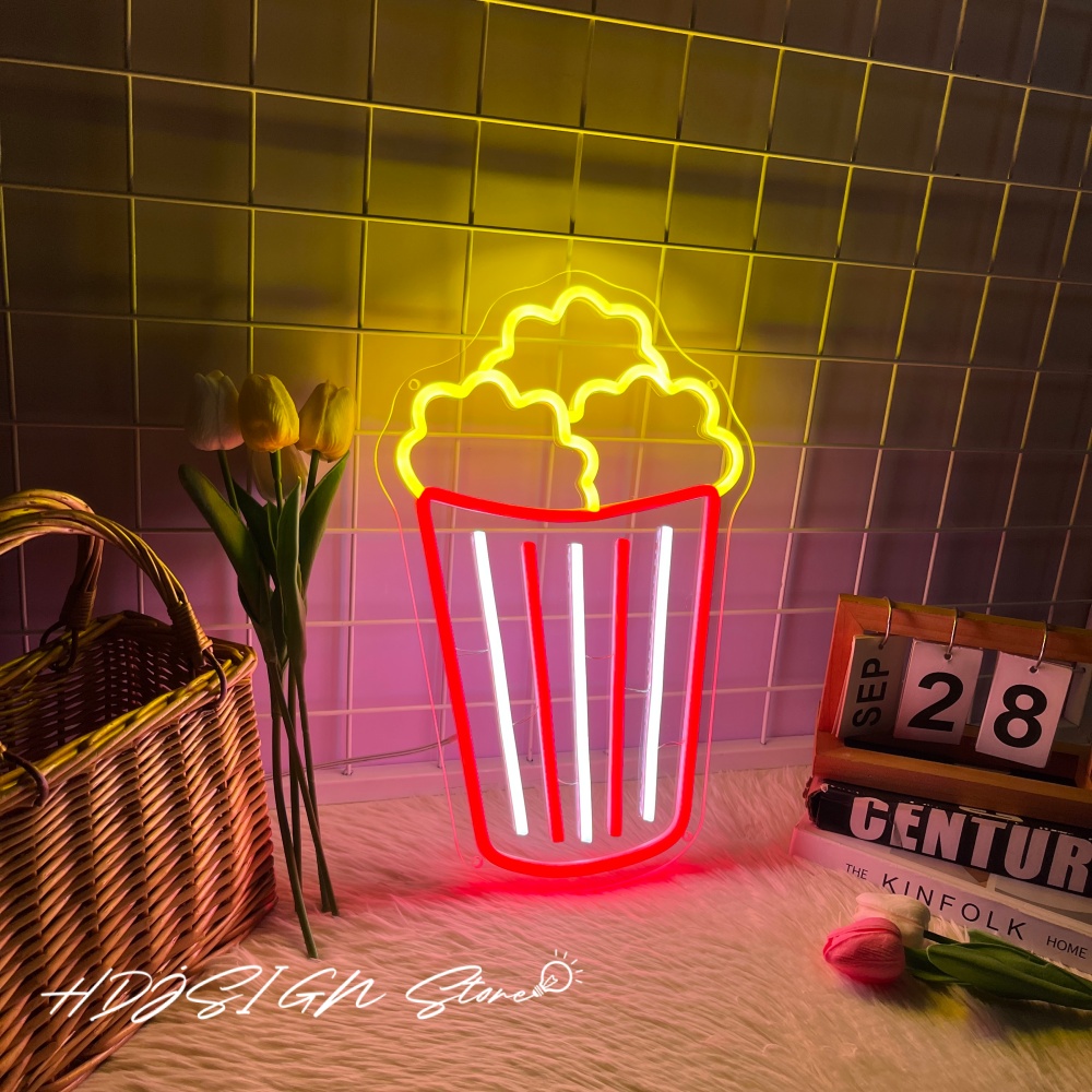 Neon Sign Popcorn Led Lighting – обзор и цена Home Cinema Wall Lights