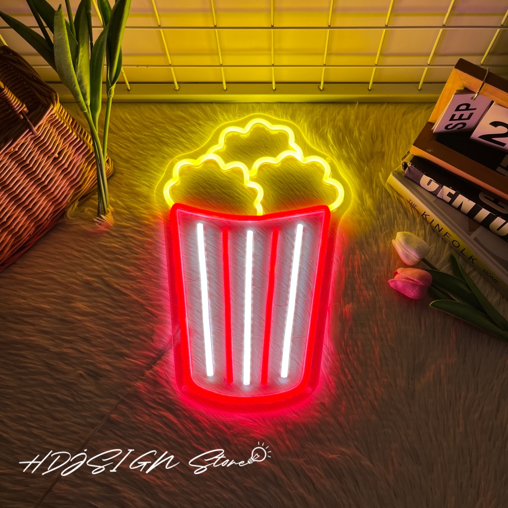 Neon Sign Popcorn Led Lighting – обзор и цена Home Cinema Wall Lights