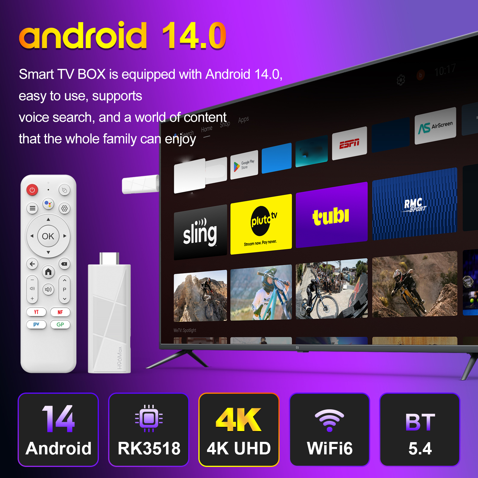 H96 MAX RK3518 Android14 Smart – обзор и цена Home Cinema Google