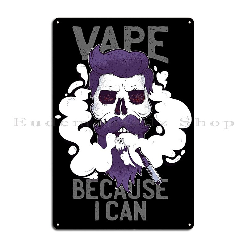 Vape Because I Can Metal Plaqu – обзор и цена Home Cinema Wall Design