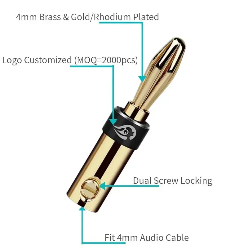 Banana Plug Connectors 4mm Aud – обзор и цена Home Cinema Hifi