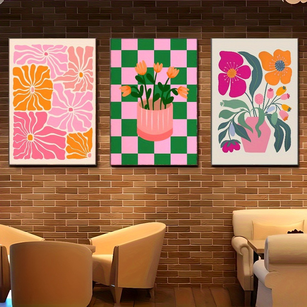 Vibrant Flowers and Vases Canv – обзор и цена Home Cinema Wall Art