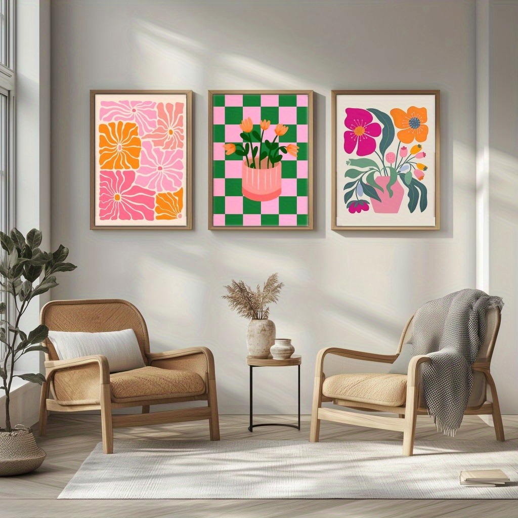 Vibrant Flowers and Vases Canv – обзор и цена Home Cinema Wall Art