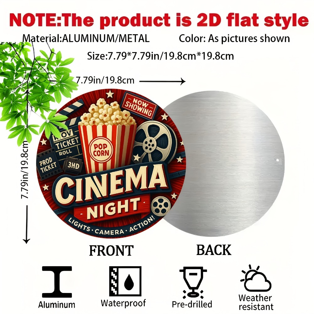 2D Retro Movie Metal Wall Art  – обзор и цена Home Cinema Wall Lights