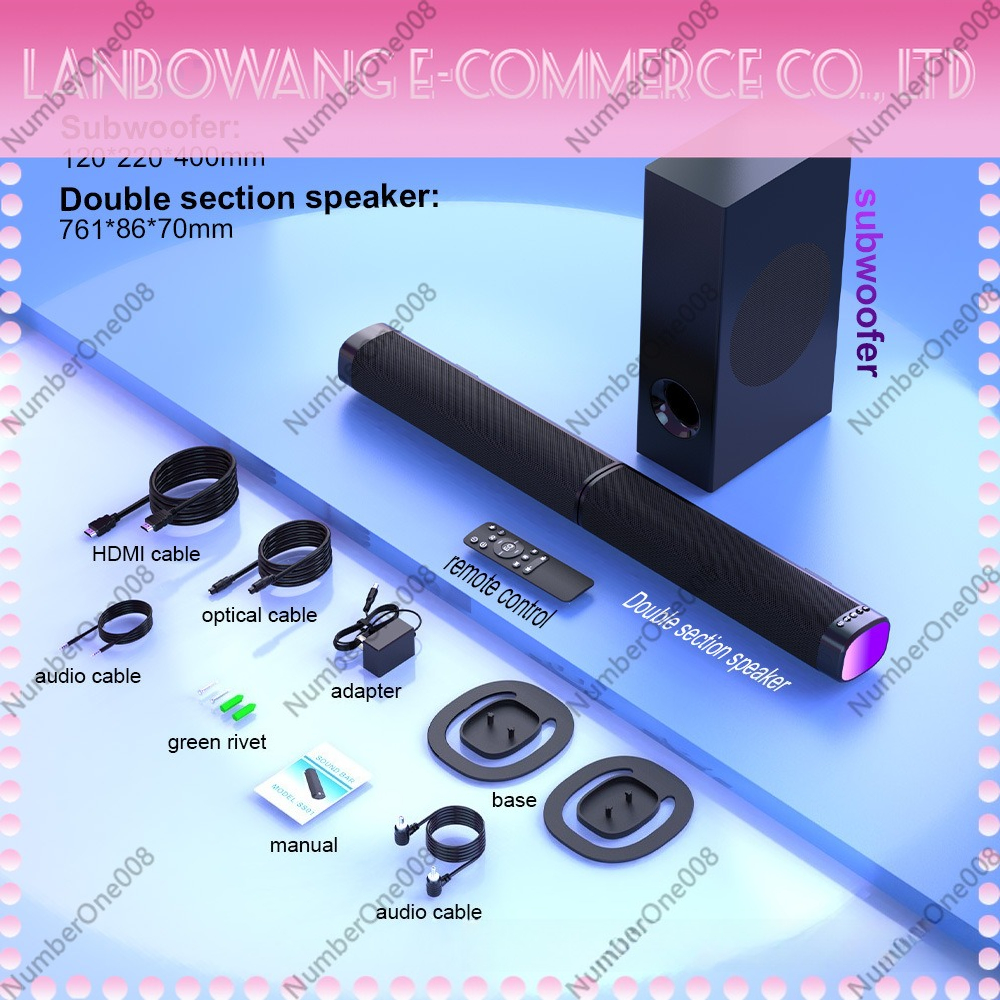 2.1 Channel Soundbar Bluetooth – обзор и цена Home Cinema Wall Lights