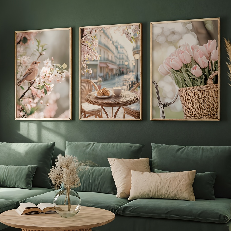3pcs/set Romantic Paris Street – обзор и цена Home Cinema Wall Art