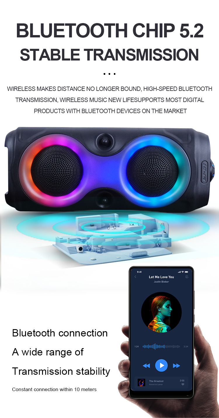 4inch Wireless Portable RGB Li – обзор и цена Home Cinema Speaker System