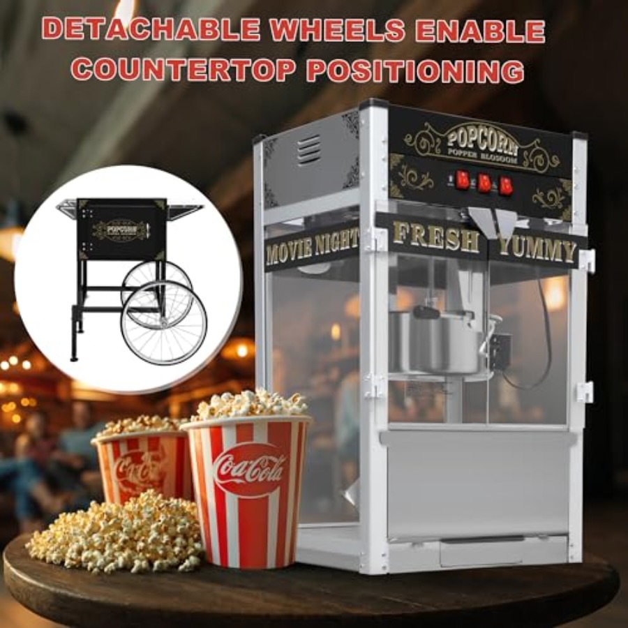 Popcorn Machine with Cart Whee – обзор и цена Popcorn Machine Home
