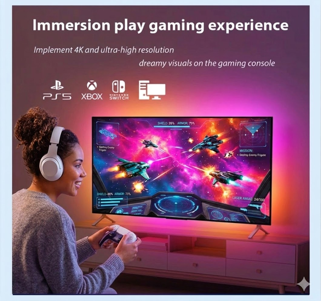 Smart Ambient TV Led Backlight – обзор и цена Home Cinema Google
