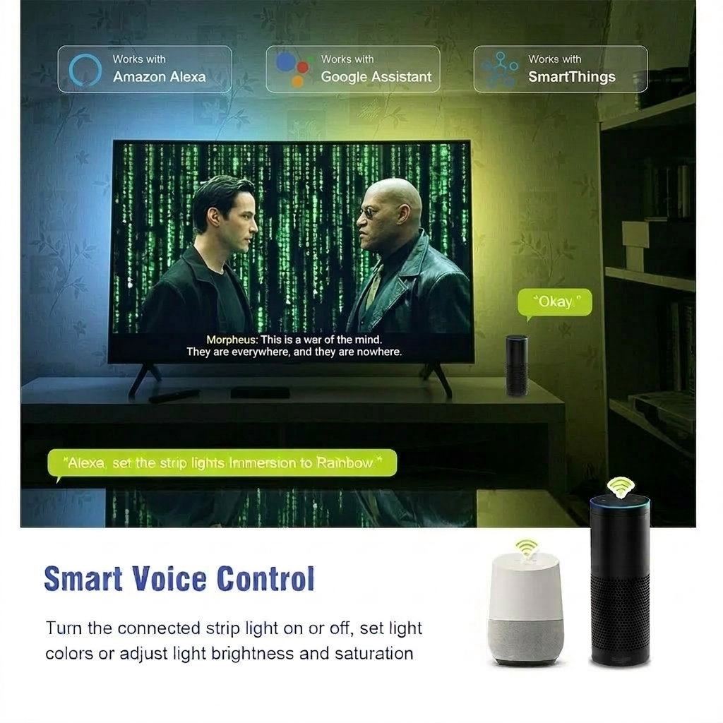Smart Ambient TV Led Backlight – обзор и цена Home Cinema Google