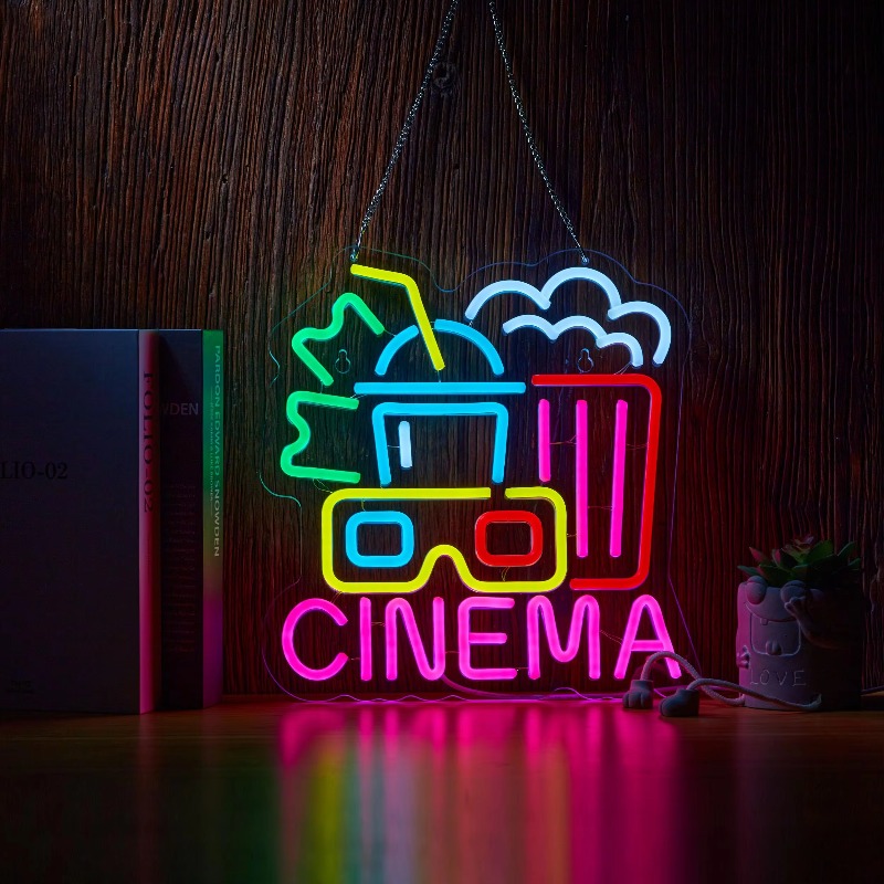Cinema Neon Sign,Movie Time Ni – обзор и цена Home Cinema Wall Lights