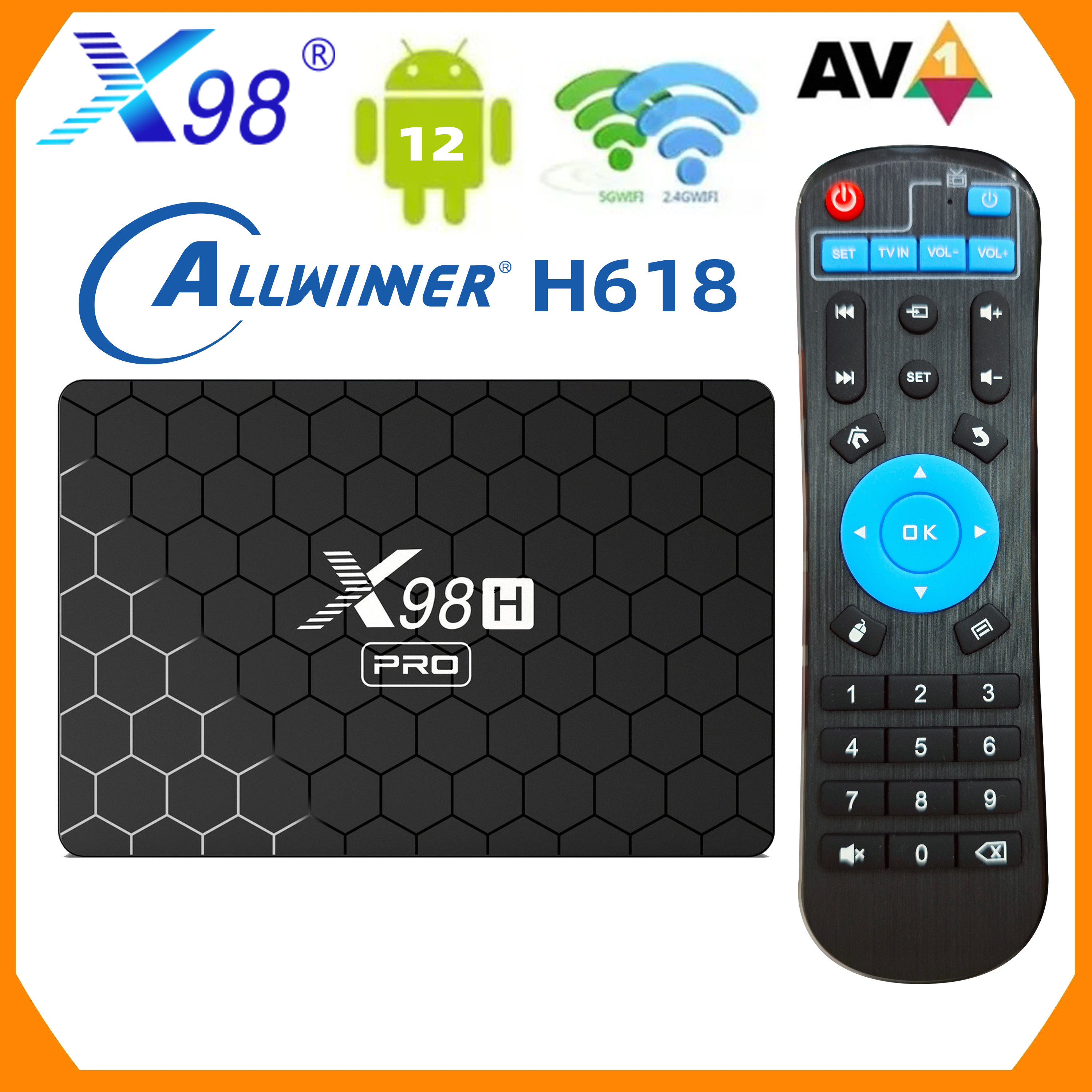 X98H Pro Smart TV Box 6K 2.4&5 – обзор и цена Home Cinema Google