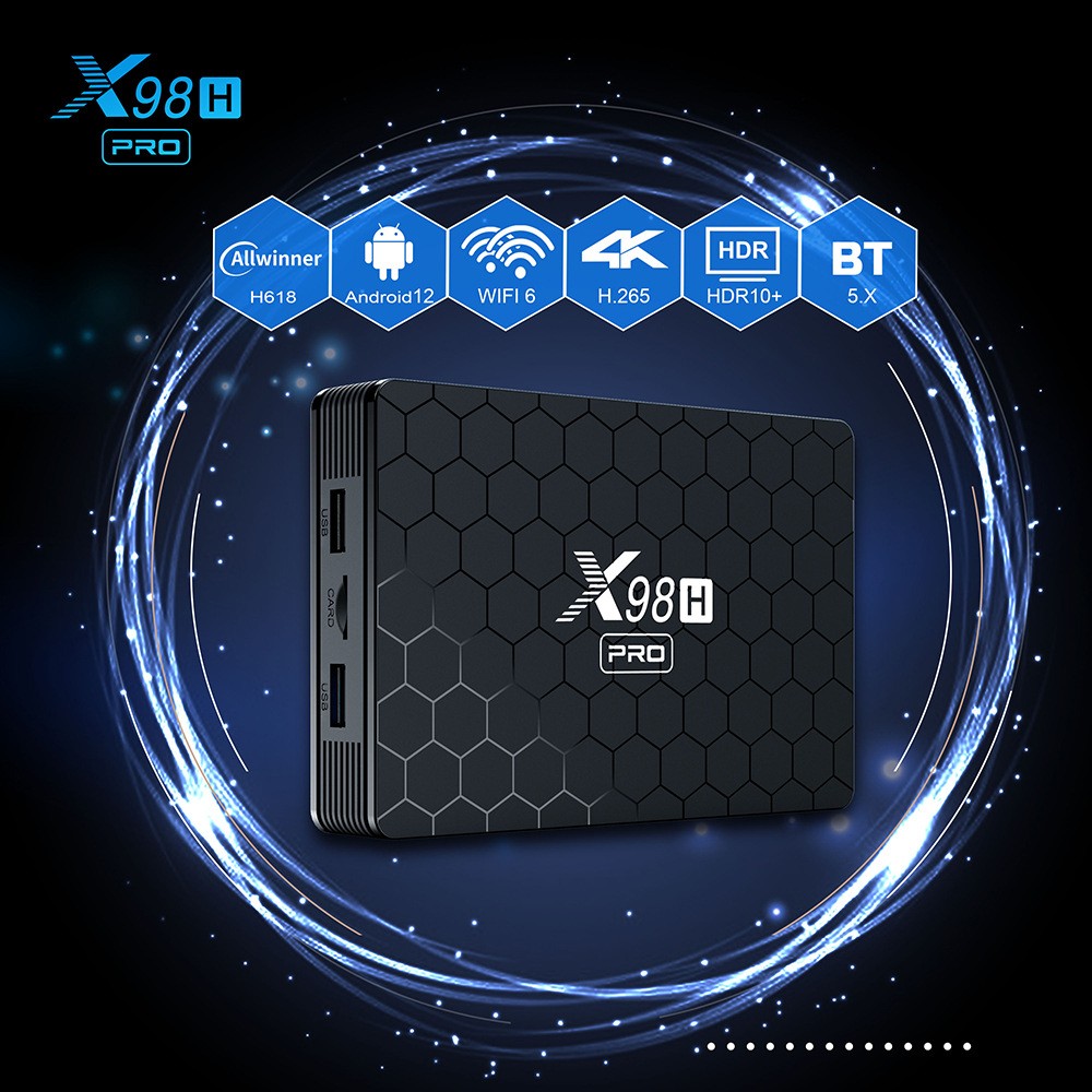 X98H Pro Smart TV Box 6K 2.4&5 – обзор и цена Home Cinema Google