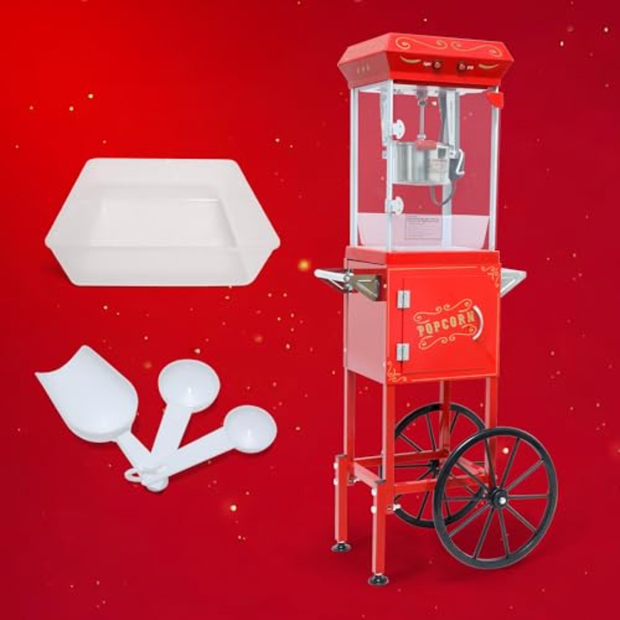 Popcorn Machine with Cart on W – обзор и цена Popcorn Machine Home