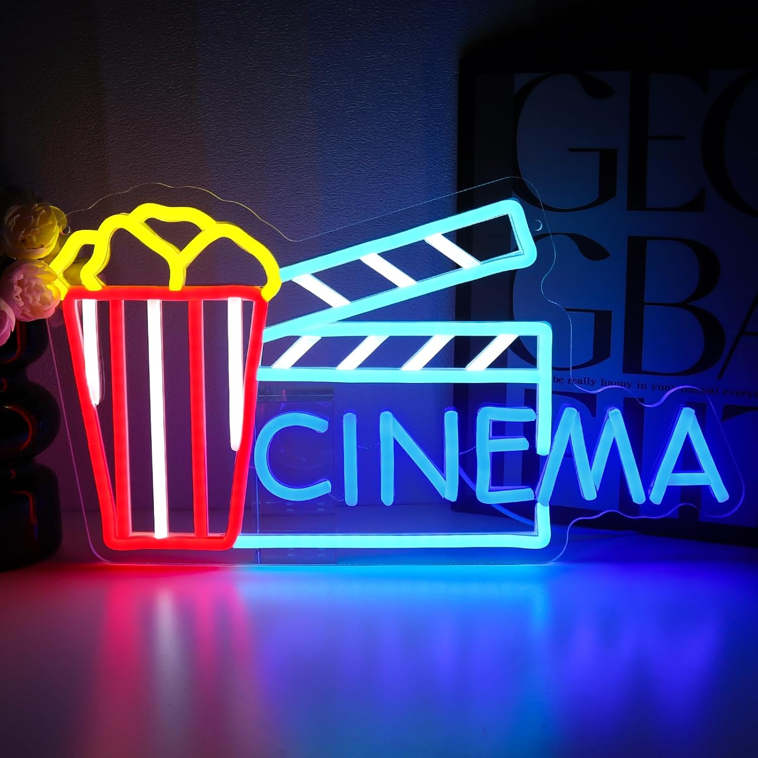 Cinema Neon Sign Art Wall Ligh – обзор и цена Home Cinema Wall Lights