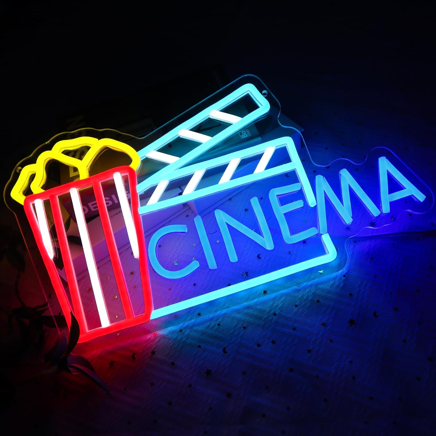 Cinema Neon Sign Art Wall Ligh – обзор и цена Home Cinema Wall Lights