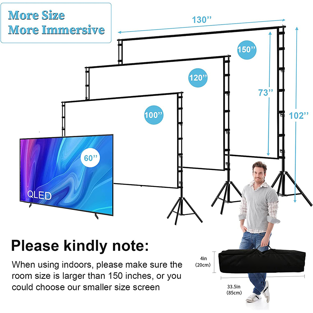 VEIDADZ Projector Screen With  – обзор и цена Home Cinema Rack