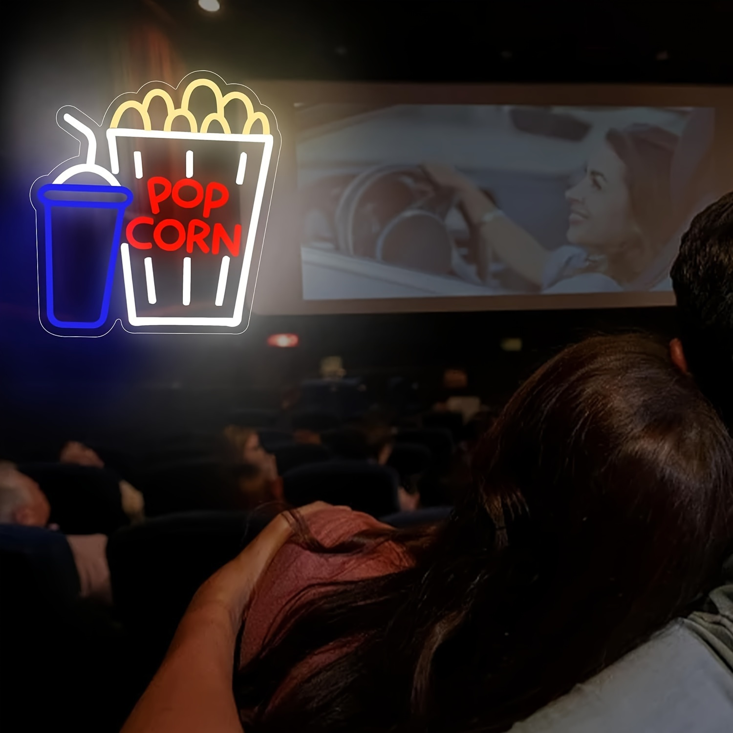Popcorn Drink Neon Sign LED Wa – обзор и цена Home Cinema Wall Lights
