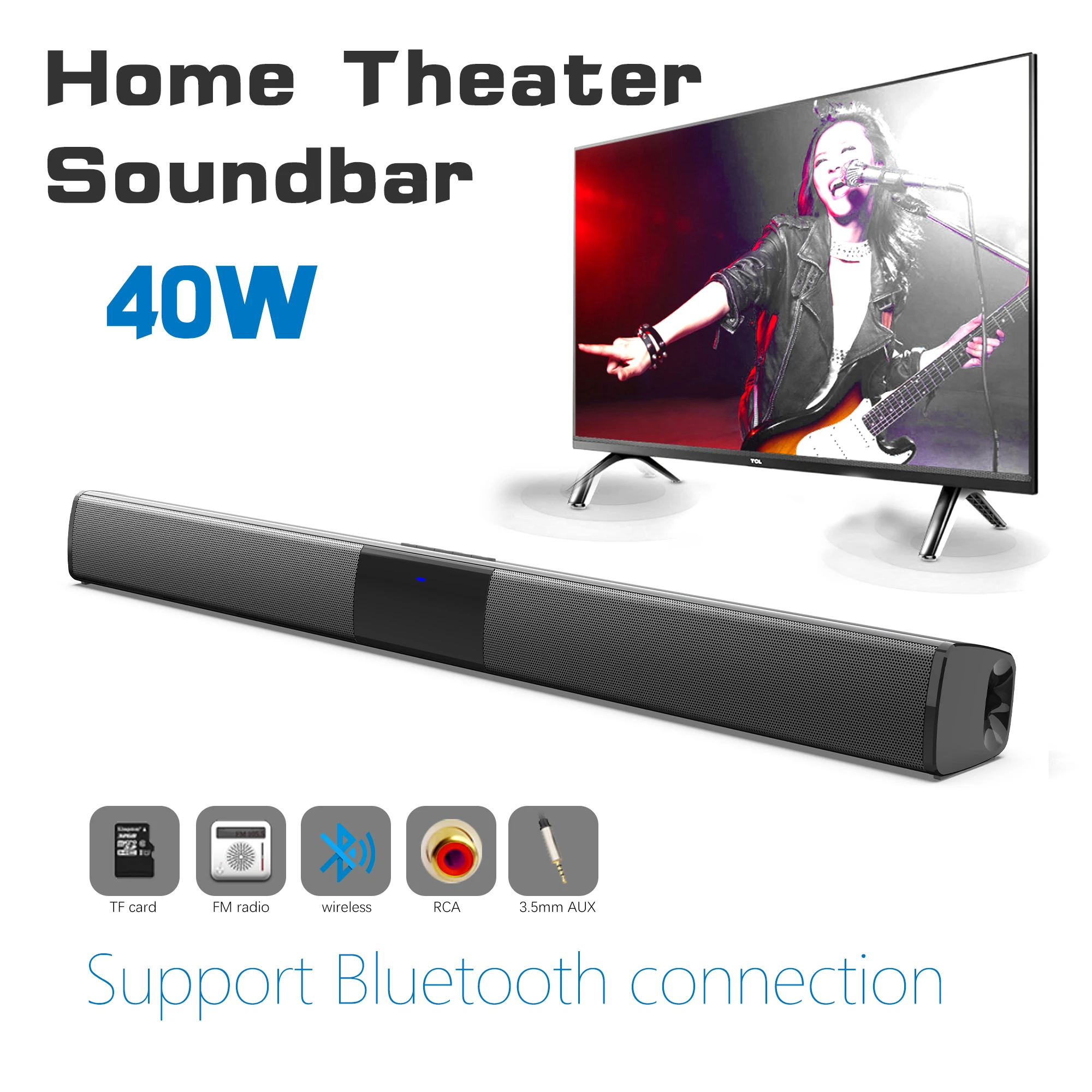 40W High Power Soundbar for TV – обзор и цена Home Cinema Speaker System