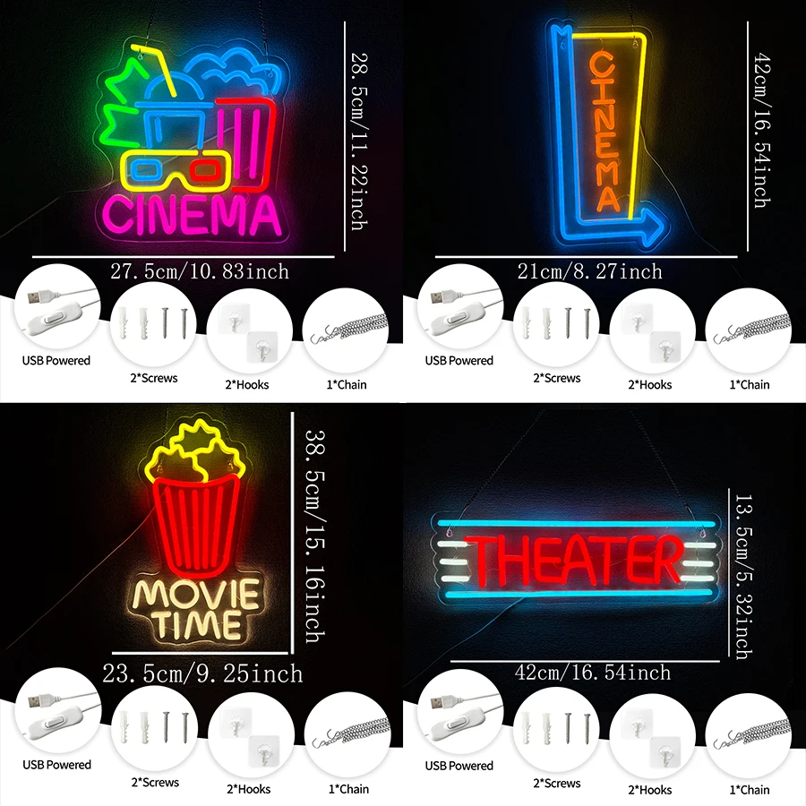 Led Neon Light For Cinema,Game – обзор и цена Home Cinema Wall Lights