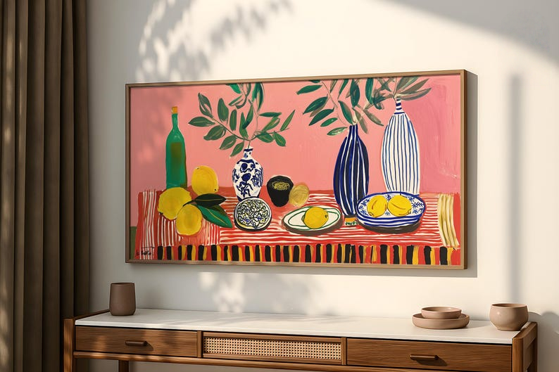 Mediterranean Lemon Kitchen Ca – обзор и цена Home Cinema Wall Art