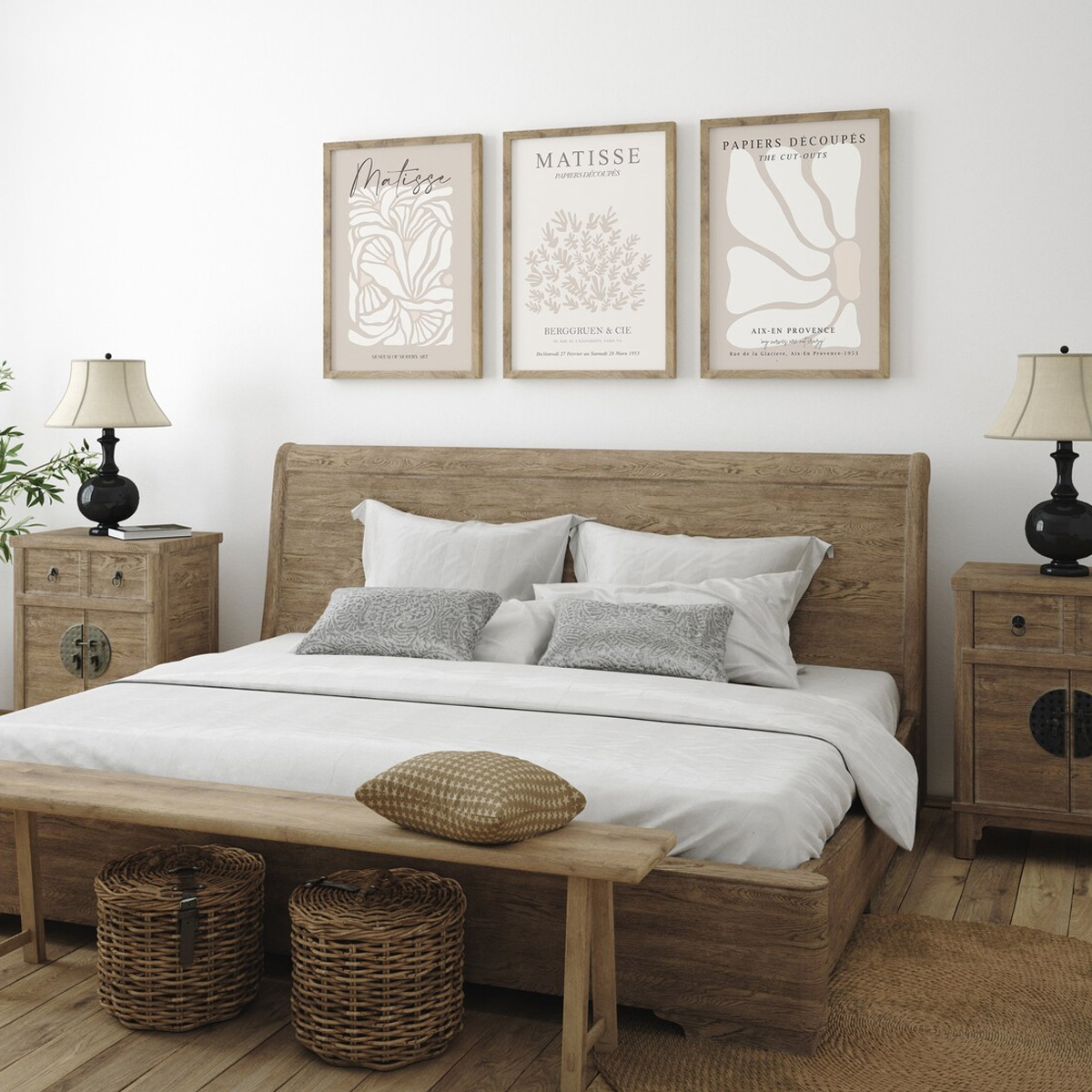 Set of 3 Bohemian Neutral Beig – обзор и цена Home Cinema Wall Art