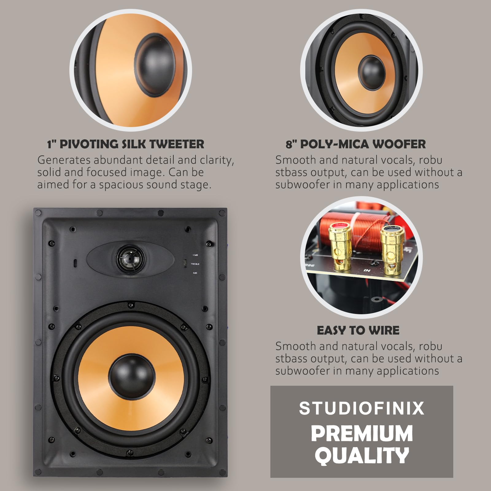 STUDIOFINIX 8 Inch 2 Way In Wa – обзор и цена Home Cinema Rack