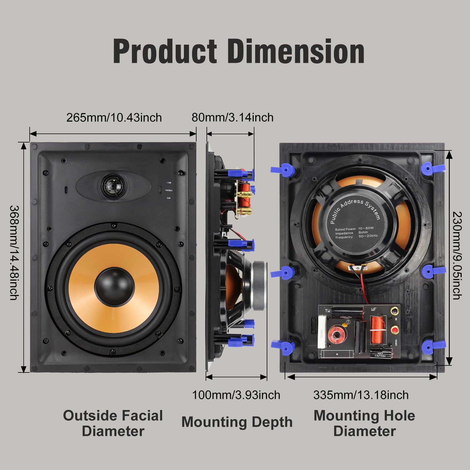 STUDIOFINIX 8 Inch 2 Way In Wa – обзор и цена Home Cinema Rack