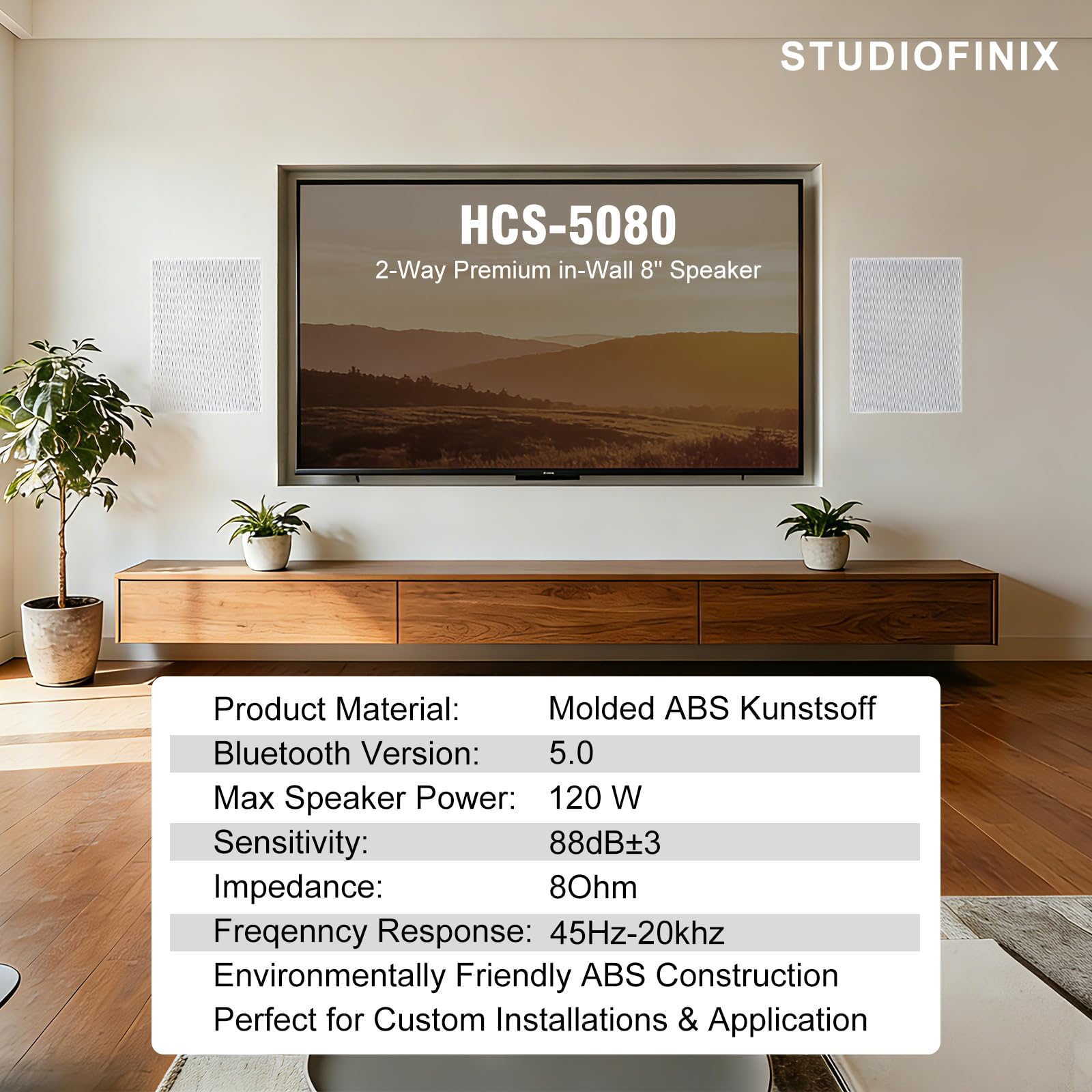 STUDIOFINIX 8 Inch 2 Way In Wa – обзор и цена Home Cinema Rack