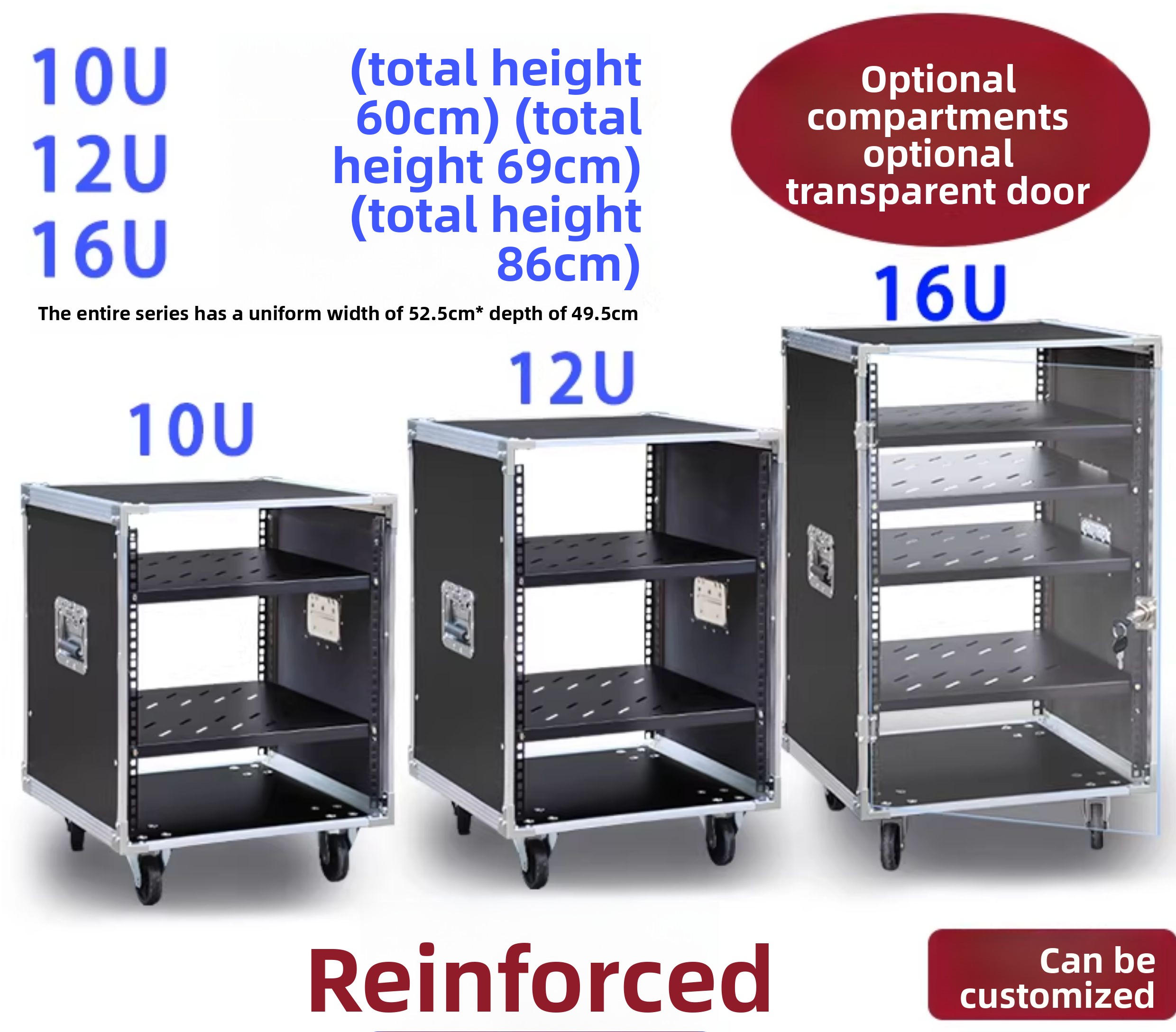 Front transparent door 8U - 16 – обзор и цена Home Cinema Rack