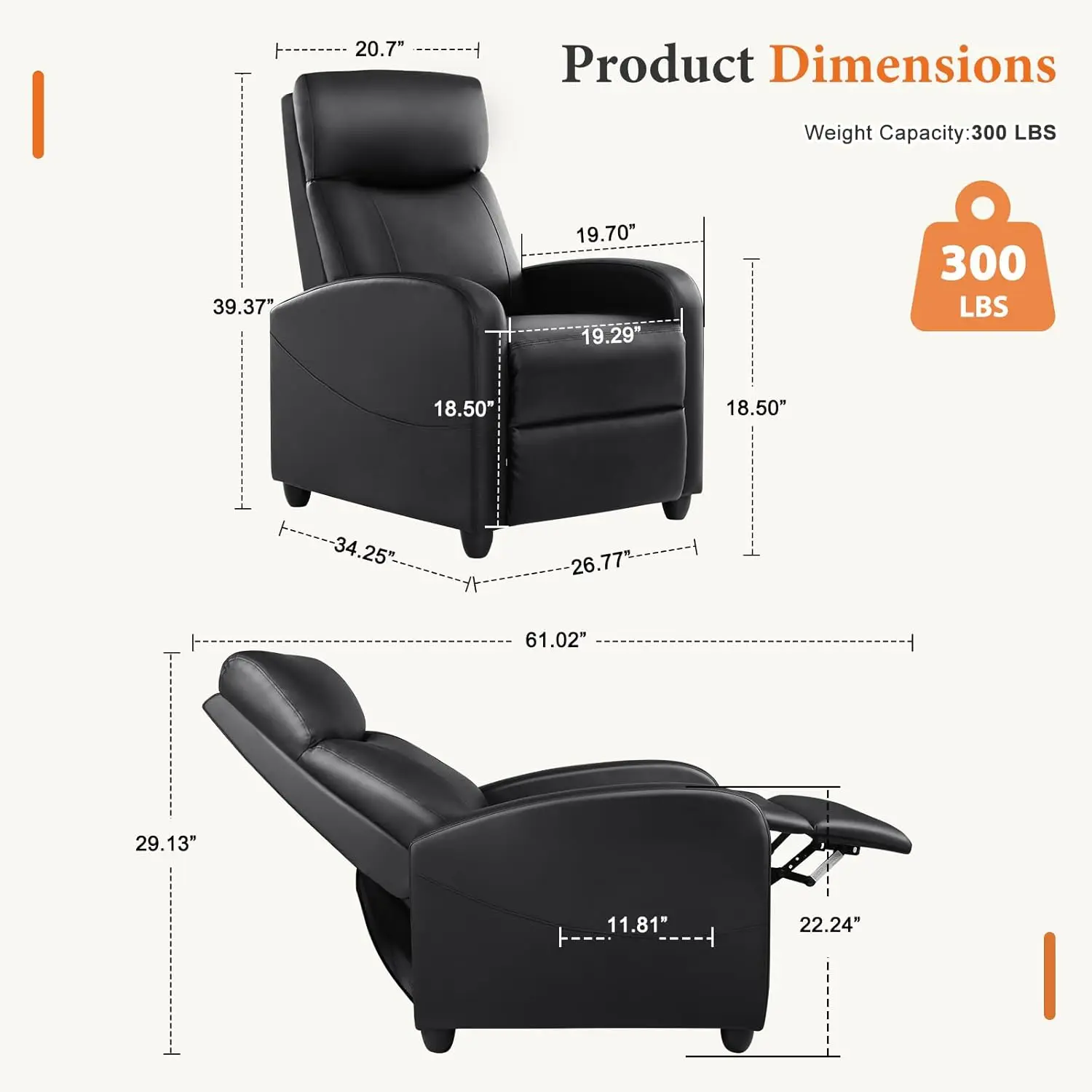 Recliner Chair PU Leather Recl – обзор и цена Home Cinema Rack